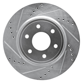 R1 Concepts® - eLINE™ Drilled and Slotted 1-Piece Front Driver Side Brake Rotor