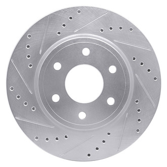 R1 Concepts® - eLINE™ Drilled and Slotted 1-Piece Front Driver Side Brake Rotor