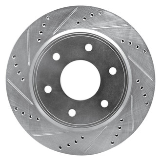 R1 Concepts® - eLINE™ Drilled and Slotted 1-Piece Front Driver Side Brake Rotor