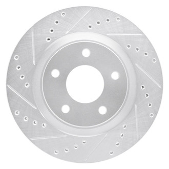 R1 Concepts® - eLINE™ Drilled and Slotted 1-Piece Front Driver Side Brake Rotor