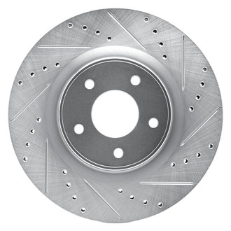 R1 Concepts® - eLINE™ Drilled and Slotted 1-Piece Front Passenger Side Brake Rotor