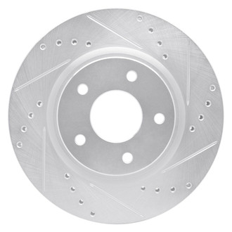 R1 Concepts® - eLINE™ Drilled and Slotted 1-Piece Front Passenger Side Brake Rotor