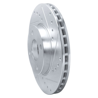 R1 Concepts® - eLINE™ Drilled and Slotted 1-Piece Front Passenger Side Brake Rotor