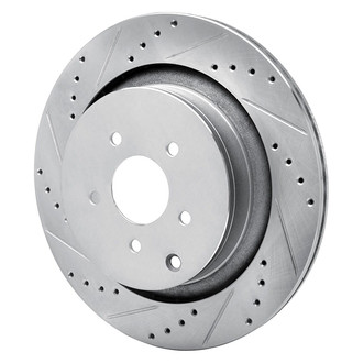 R1 Concepts® - eLINE™ Drilled and Slotted 1-Piece Rear Driver Side Brake Rotor