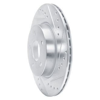 R1 Concepts® - eLINE™ Drilled and Slotted 1-Piece Rear Passenger Side Brake Rotor