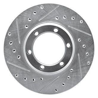 R1 Concepts® - eLINE™ Drilled and Slotted 1-Piece Front Driver Side Brake Rotor