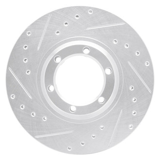 R1 Concepts® - eLINE™ Drilled and Slotted 1-Piece Front Driver Side Brake Rotor