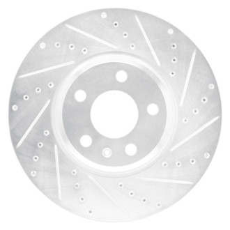 R1 Concepts® - eLINE™ Drilled and Slotted 1-Piece Front Passenger Side Brake Rotor