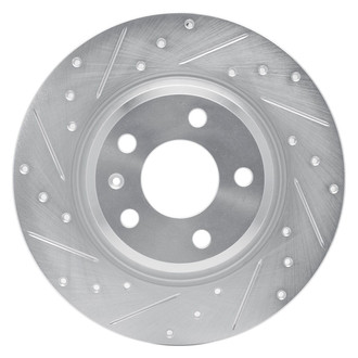 R1 Concepts® - eLINE™ Drilled and Slotted 1-Piece Rear Driver Side Brake Rotor
