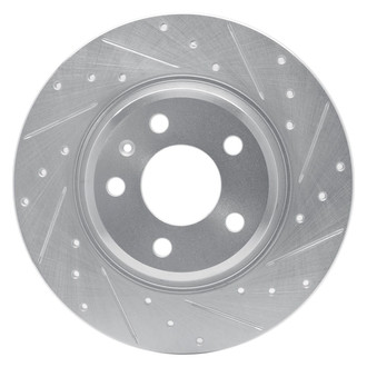 R1 Concepts® - eLINE™ Drilled and Slotted 1-Piece Rear Passenger Side Brake Rotor