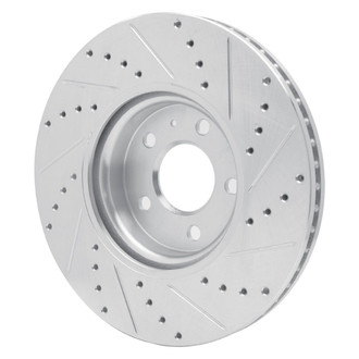 R1 Concepts® - eLINE™ Drilled and Slotted 1-Piece Front Driver Side Brake Rotor