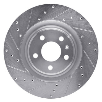 R1 Concepts® - eLINE™ Drilled and Slotted 1-Piece Rear Driver Side Brake Rotor