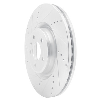 R1 Concepts® - eLINE™ Drilled and Slotted 1-Piece Front Driver Side Brake Rotor