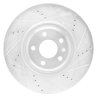 R1 Concepts® - eLINE™ Drilled and Slotted 1-Piece Front Passenger Side Brake Rotor