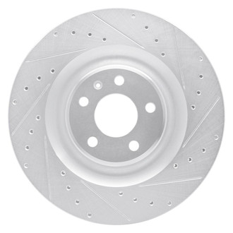 R1 Concepts® - eLINE™ Drilled and Slotted 1-Piece Rear Passenger Side Brake Rotor