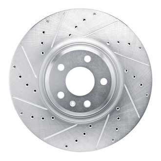 R1 Concepts® - eLINE™ Drilled and Slotted 1-Piece Front Driver Side Brake Rotor