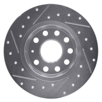 R1 Concepts® - eLINE™ Drilled and Slotted 1-Piece Rear Passenger Side Brake Rotor