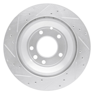 R1 Concepts® - eLINE™ Drilled and Slotted 1-Piece Rear Passenger Side Brake Rotor