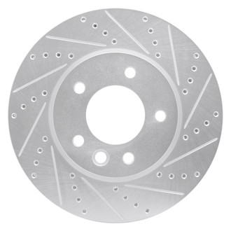 R1 Concepts® - eLINE™ Drilled and Slotted 1-Piece Front Passenger Side Brake Rotor