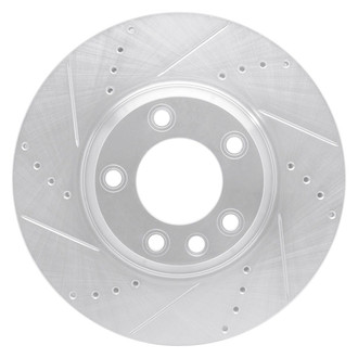 R1 Concepts® - eLINE™ Drilled and Slotted 1-Piece Front Passenger Side Brake Rotor