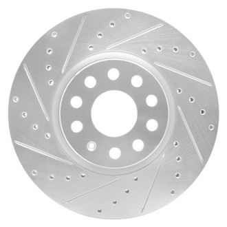 R1 Concepts® - eLINE™ Drilled and Slotted 1-Piece Front Driver Side Brake Rotor