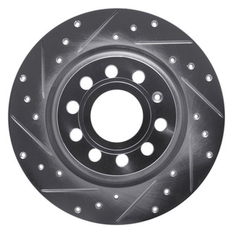 R1 Concepts® - eLINE™ Drilled and Slotted 1-Piece Rear Driver Side Brake Rotor