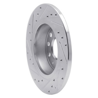 R1 Concepts® - eLINE™ Drilled and Slotted 1-Piece Rear Passenger Side Brake Rotor