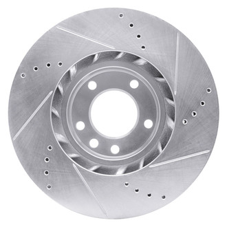 R1 Concepts® - eLINE™ Drilled and Slotted 1-Piece Front Passenger Side Brake Rotor