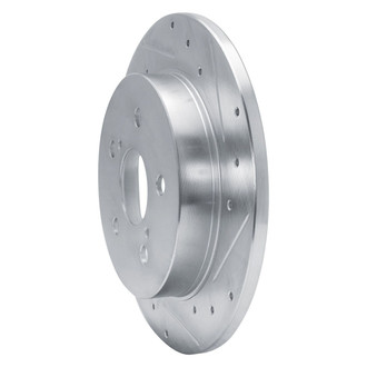 R1 Concepts® - eLINE™ Drilled and Slotted 1-Piece Rear Passenger Side Brake Rotor