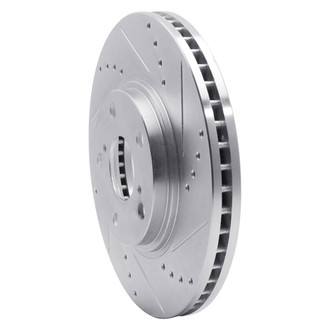 R1 Concepts® - eLINE™ Drilled and Slotted 1-Piece Front Passenger Side Brake Rotor
