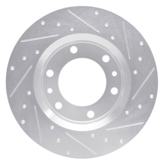 R1 Concepts® - eLINE™ Drilled and Slotted 1-Piece Front Driver Side Brake Rotor