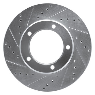 R1 Concepts® - eLINE™ Drilled and Slotted 1-Piece Front Driver Side Brake Rotor