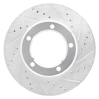 R1 Concepts® - eLINE™ Drilled and Slotted 1-Piece Front Passenger Side Brake Rotor