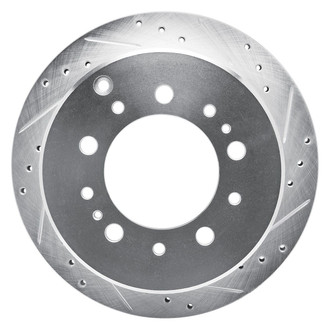 R1 Concepts® - eLINE™ Drilled and Slotted 1-Piece Rear Passenger Side Brake Rotor