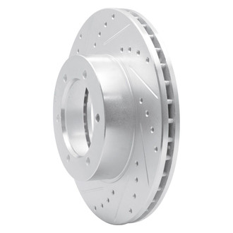 R1 Concepts® - eLINE™ Drilled and Slotted 1-Piece Front Driver Side Brake Rotor