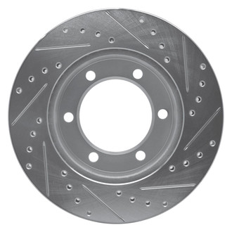 R1 Concepts® - eLINE™ Drilled and Slotted 1-Piece Front Driver Side Brake Rotor