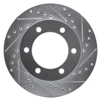R1 Concepts® - eLINE™ Drilled and Slotted 1-Piece Front Passenger Side Brake Rotor