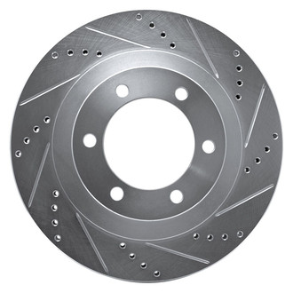 R1 Concepts® - eLINE™ Drilled and Slotted 1-Piece Front Passenger Side Brake Rotor
