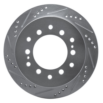 R1 Concepts® - eLINE™ Drilled and Slotted 1-Piece Rear Driver Side Brake Rotor