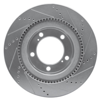 R1 Concepts® - eLINE™ Drilled and Slotted 1-Piece Front Driver Side Brake Rotor