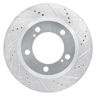 R1 Concepts® - eLINE™ Drilled and Slotted 1-Piece Front Passenger Side Brake Rotor