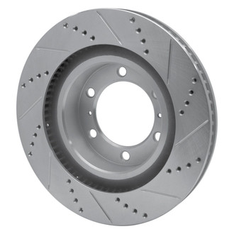 R1 Concepts® - eLINE™ Drilled and Slotted 1-Piece Front Driver Side Brake Rotor