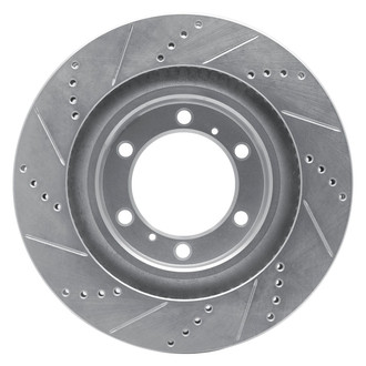 R1 Concepts® - eLINE™ Drilled and Slotted 1-Piece Front Passenger Side Brake Rotor