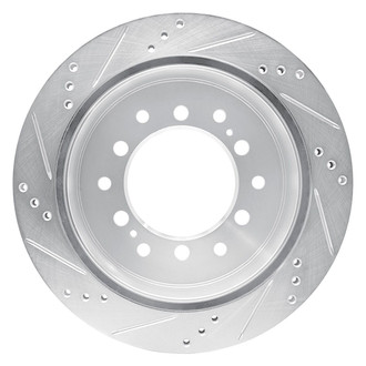R1 Concepts® - eLINE™ Drilled and Slotted 1-Piece Rear Passenger Side Brake Rotor