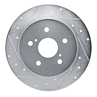 R1 Concepts® - eLINE™ Drilled and Slotted 1-Piece Rear Driver Side Brake Rotor