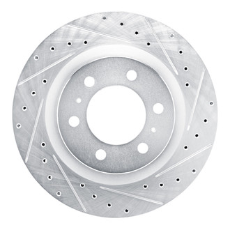 R1 Concepts® - eLINE™ Drilled and Slotted 1-Piece Front Passenger Side Brake Rotor