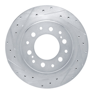 R1 Concepts® - eLINE™ Drilled and Slotted 1-Piece Rear Driver Side Brake Rotor