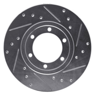 R1 Concepts® - eLINE™ Drilled and Slotted 1-Piece Front Passenger Side Brake Rotor