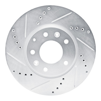 R1 Concepts® - eLINE™ Drilled and Slotted 1-Piece Front Driver Side Brake Rotor