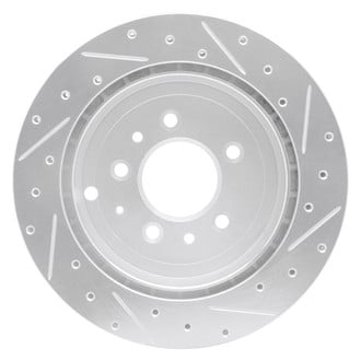 R1 Concepts® - eLINE™ Drilled and Slotted 1-Piece Rear Driver Side Brake Rotor